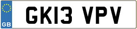 Truck License Plate